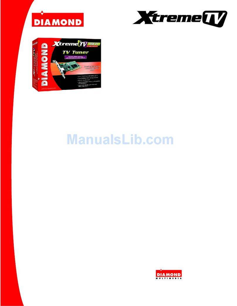 Diamond Multimedia XtremeTV PVR560RCPCI Specifications