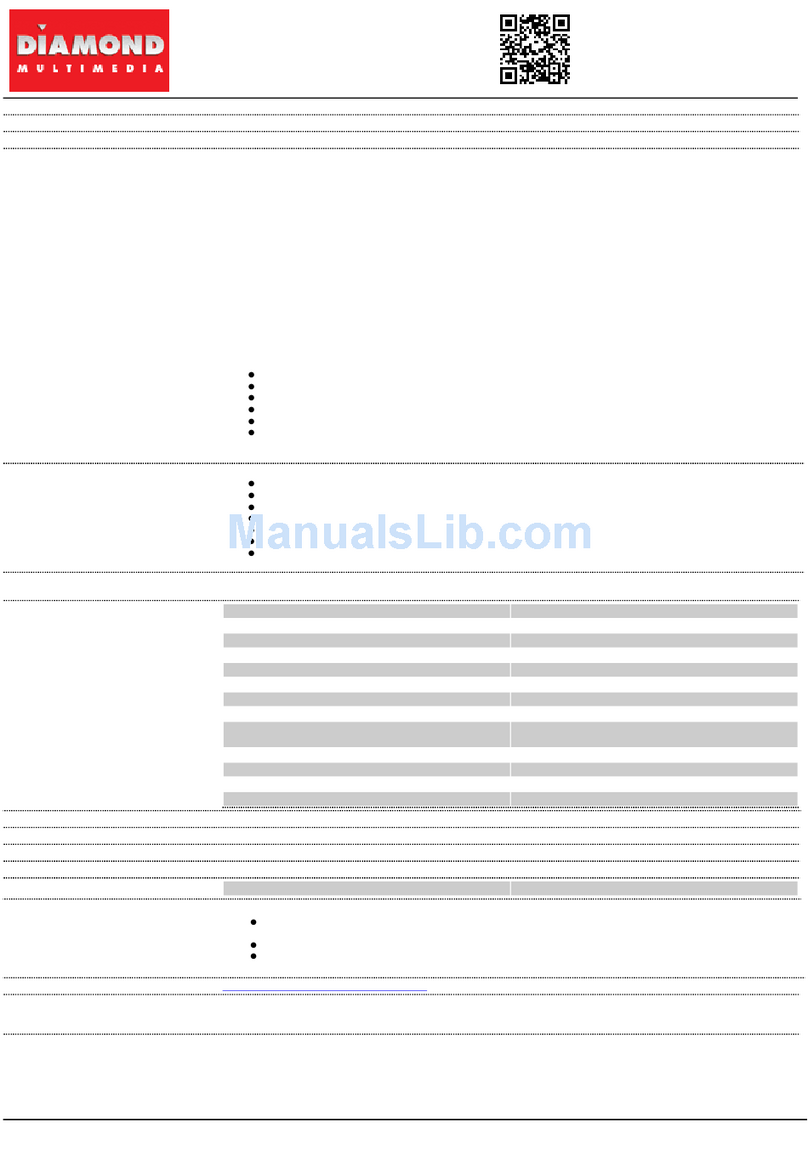Diamond Multimedia XtremeSound 7.1DDL XS71DDL Specification sheet