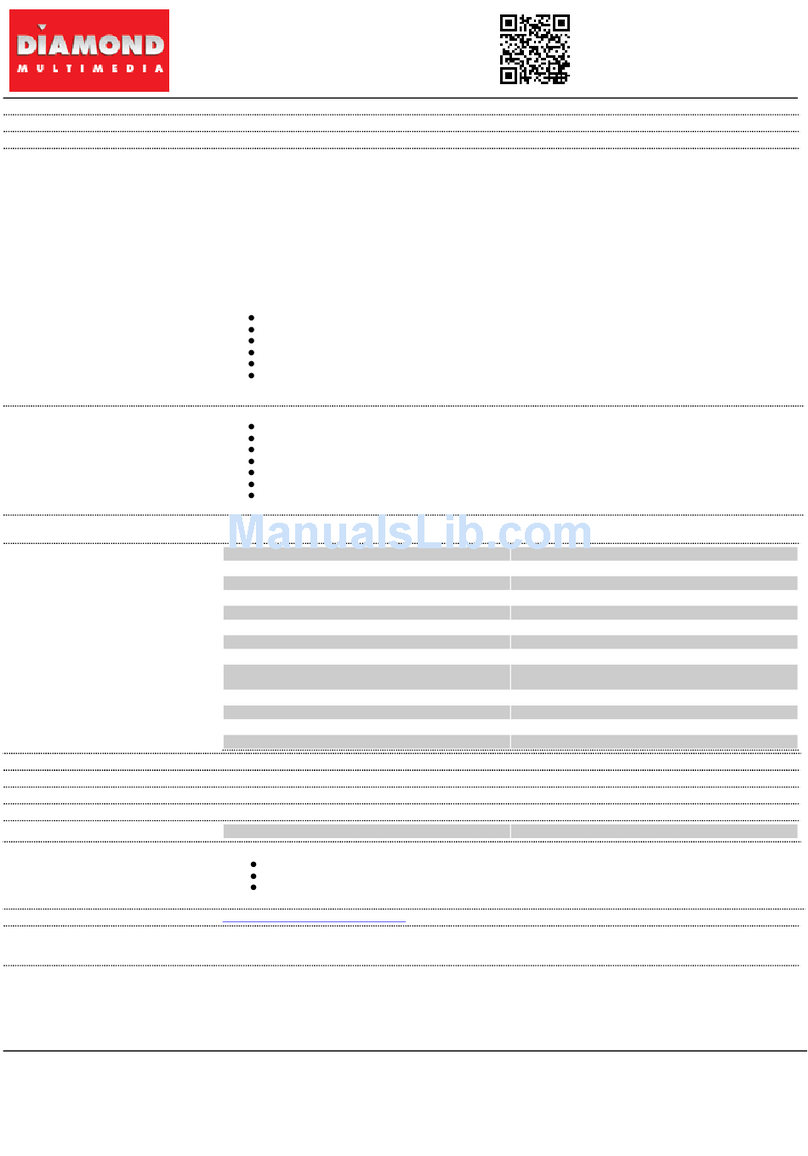 Diamond Multimedia XtremeSound 7.1 XS71 Specification sheet