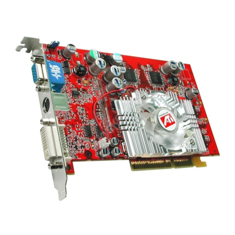 ATI Technologies 9600 - Radeon XT 128 MB DDR Video Adapter User manual
