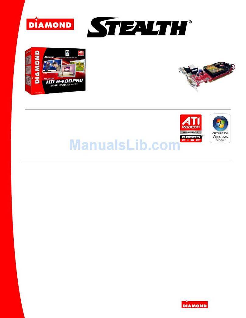 Diamond Radeon 2400PRO256A Specification sheet