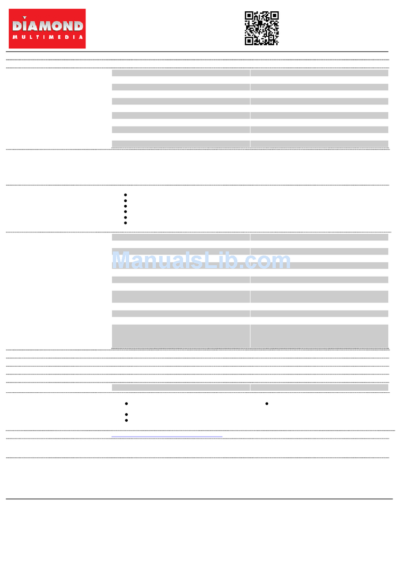 Diamond Multimedia Viper X1650PCIE256 Specification sheet Diamond Multimedia Viper X1650PCIE256 Specification sheet