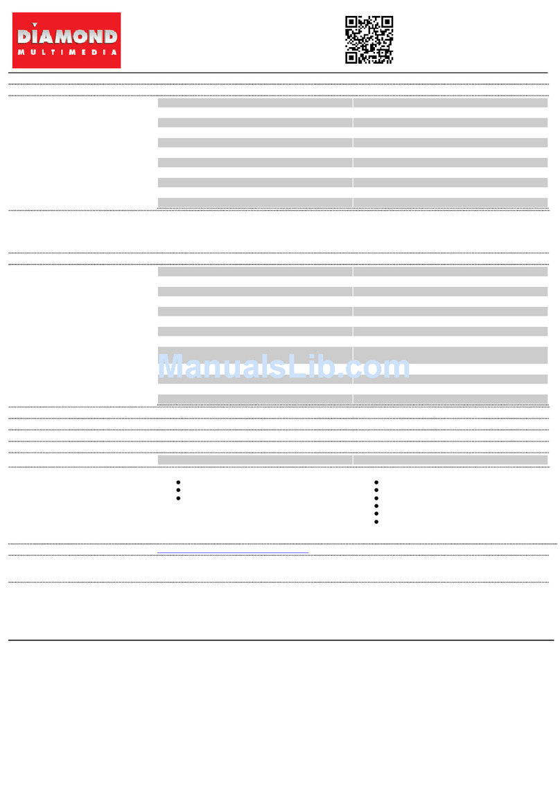 Diamond Multimedia SKU X800GTO256 Specification sheet Diamond Multimedia SKU X800GTO256 Specification sheet