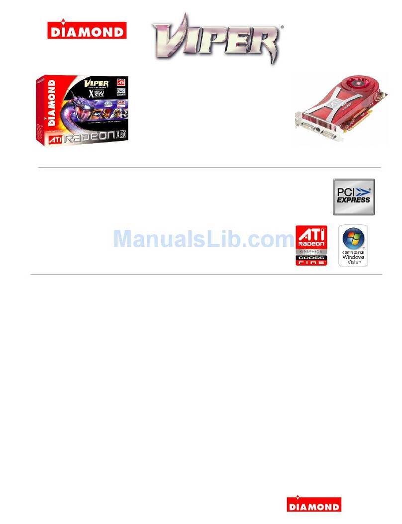 Diamond Multimedia Radeon X1950XTX Installation guide