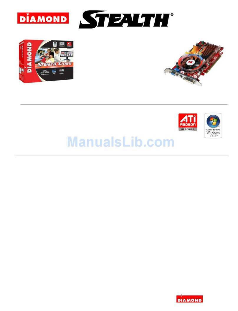 Diamond Multimedia Radeon X1050PCIE128 Specification sheet