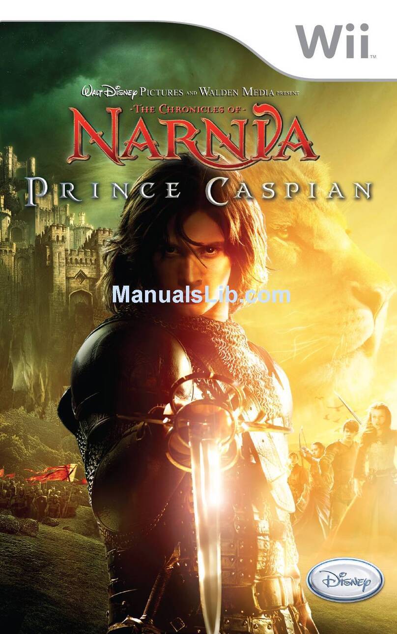Disney The Chronicles of Narnia: Prince Caspian Instruction booklet