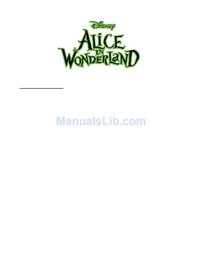 Disney Alice in Wonderland for Wii user manual