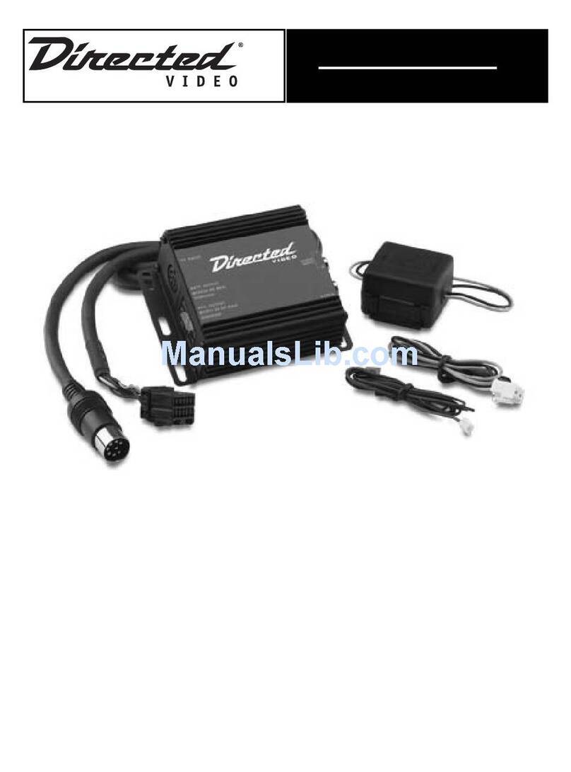 Directed Video GM100 Owner's installation guide