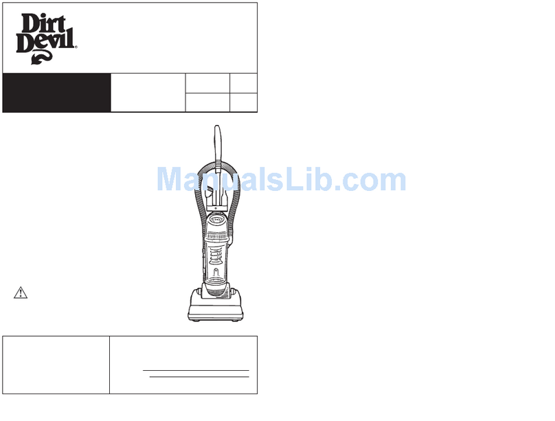 Dirt Devil Vacuum User manual