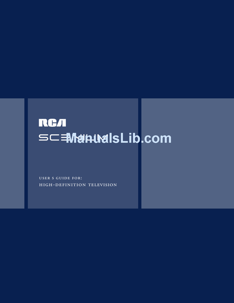 RCA Scenium HD65W20 User manual