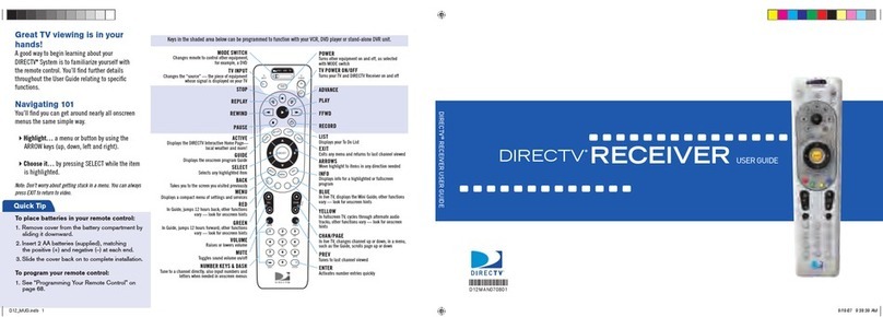 DirecTV D12 User manual