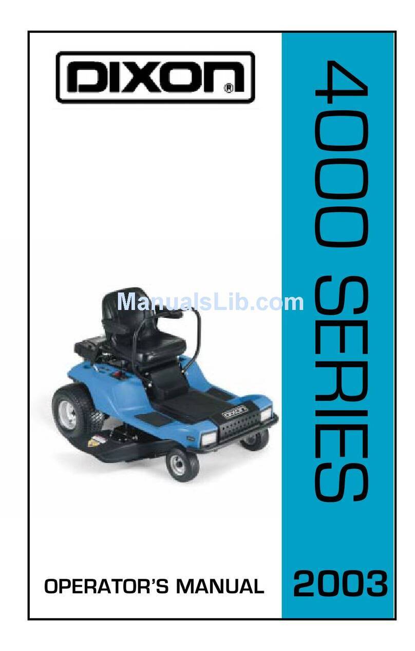 Dixon ZTR 4000 series User manual