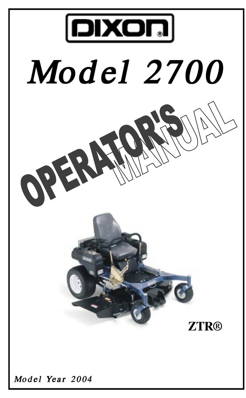 Dixon 2700 User manual