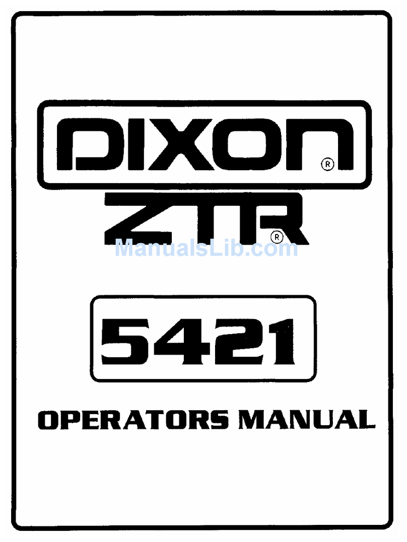 Dixon ZTR 5421 Operator's manual