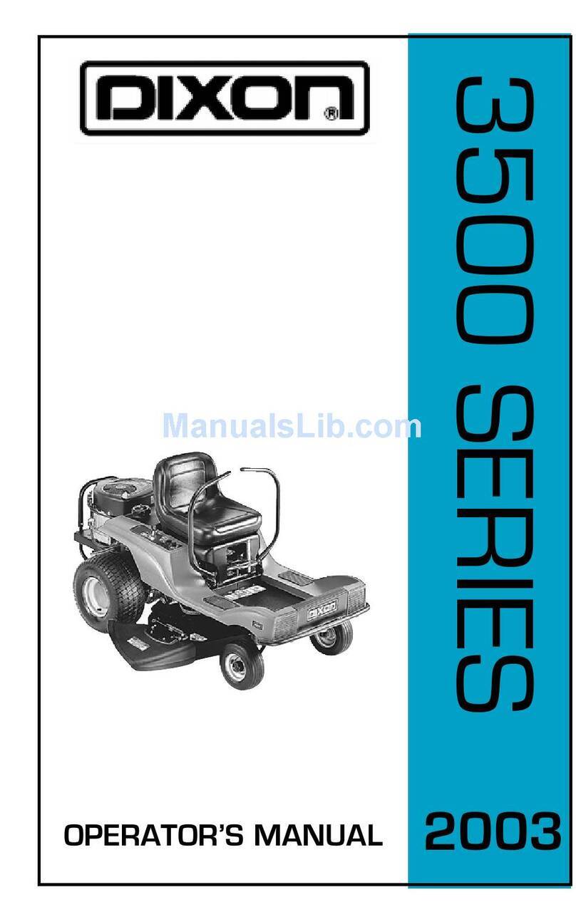 Dixon ZTR 3500 Series User manual