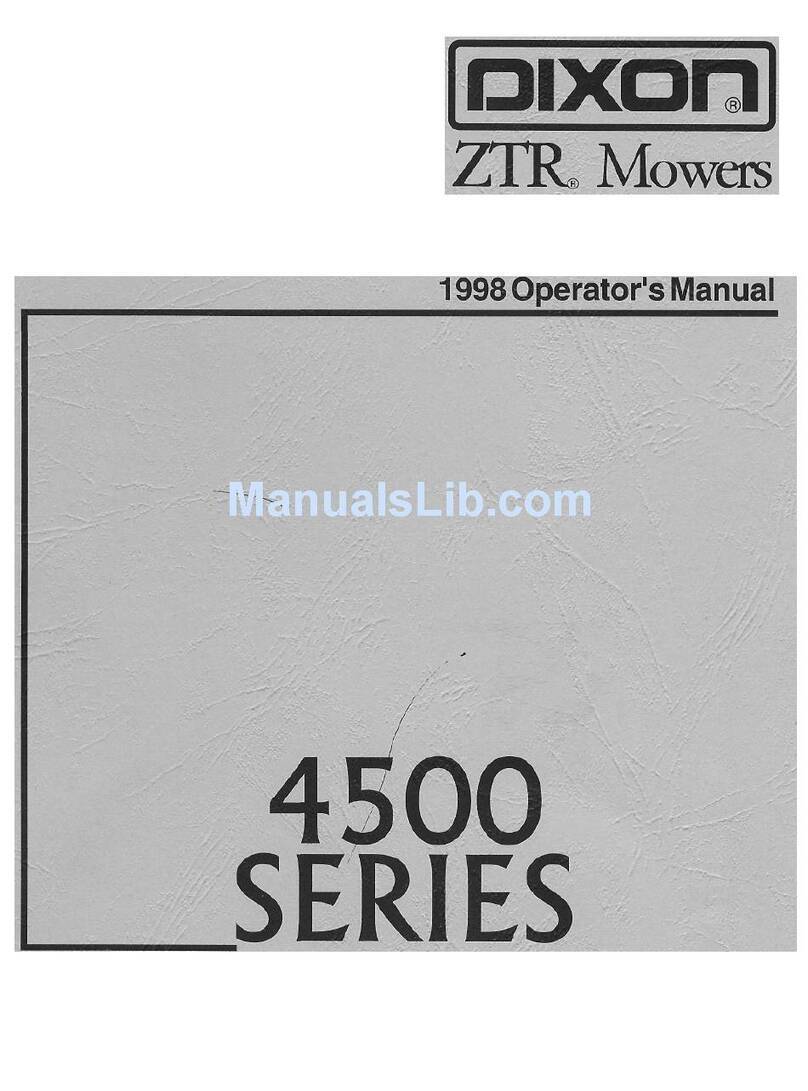 Dixon ZTR 4500 Series User manual