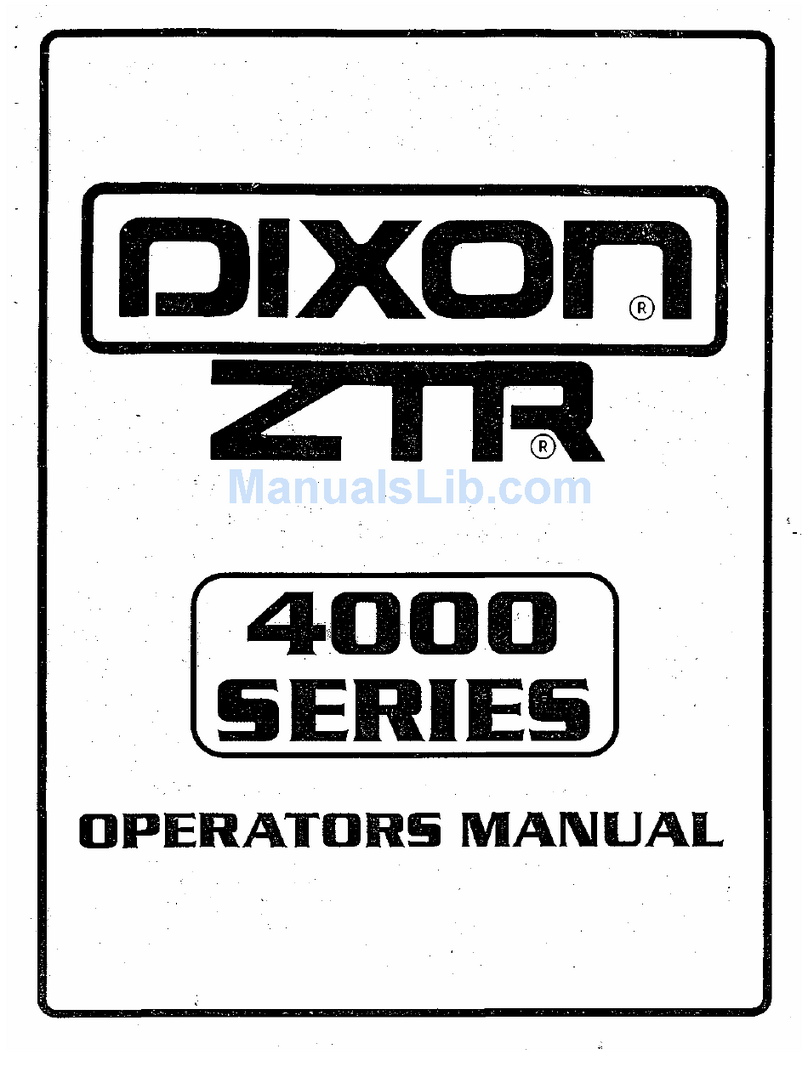 Dixon ZTR 4000 series Operator's manual