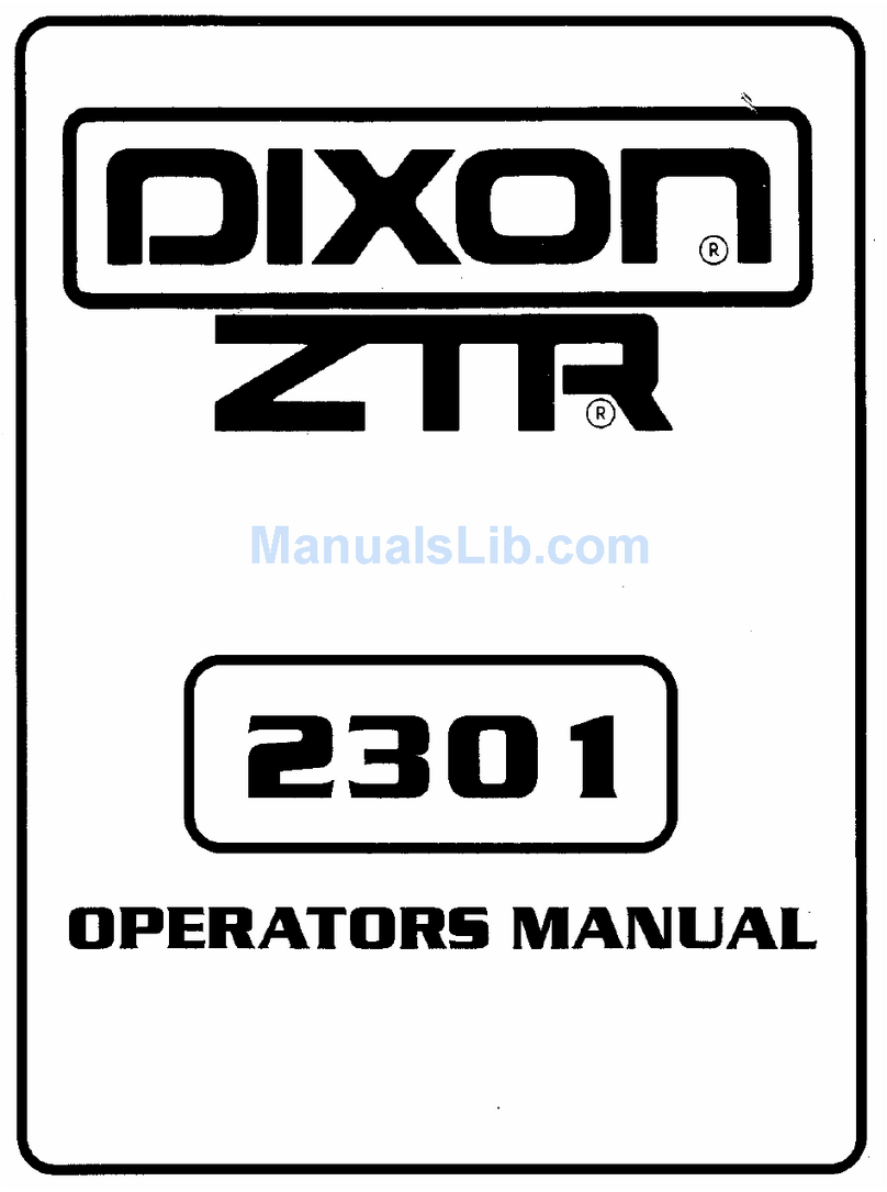 Dixon ZTR 2301 Operator's manual
