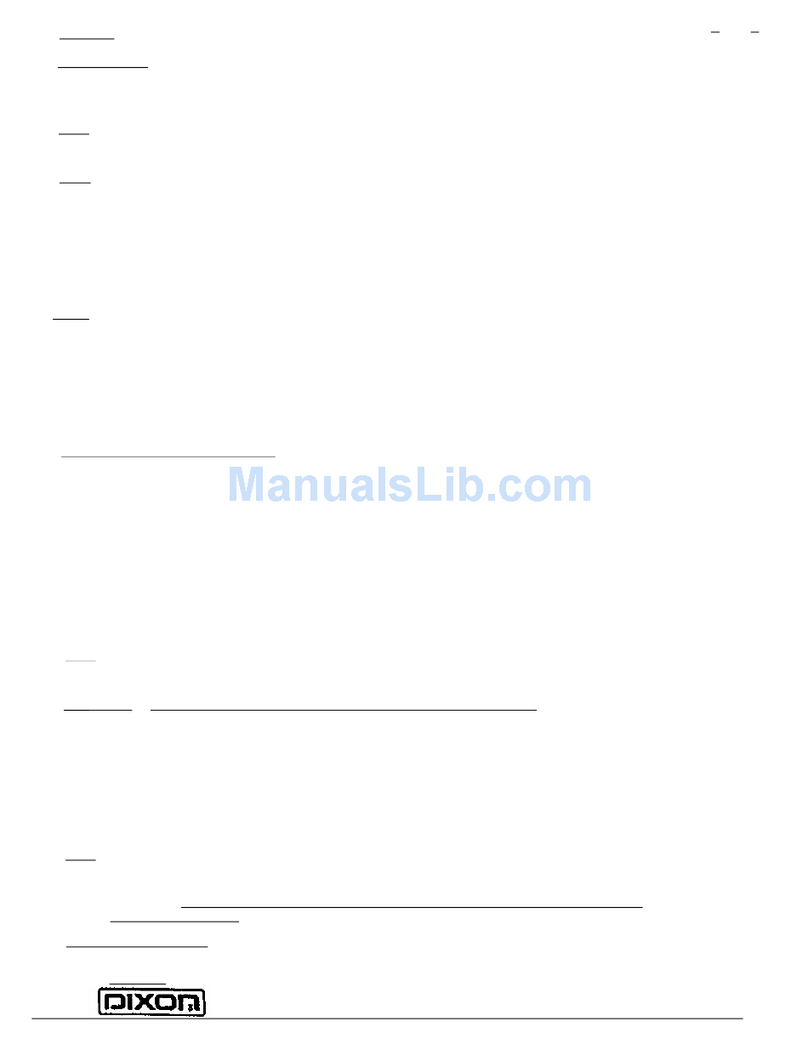 Dixon ZTR 308 Instruction manual