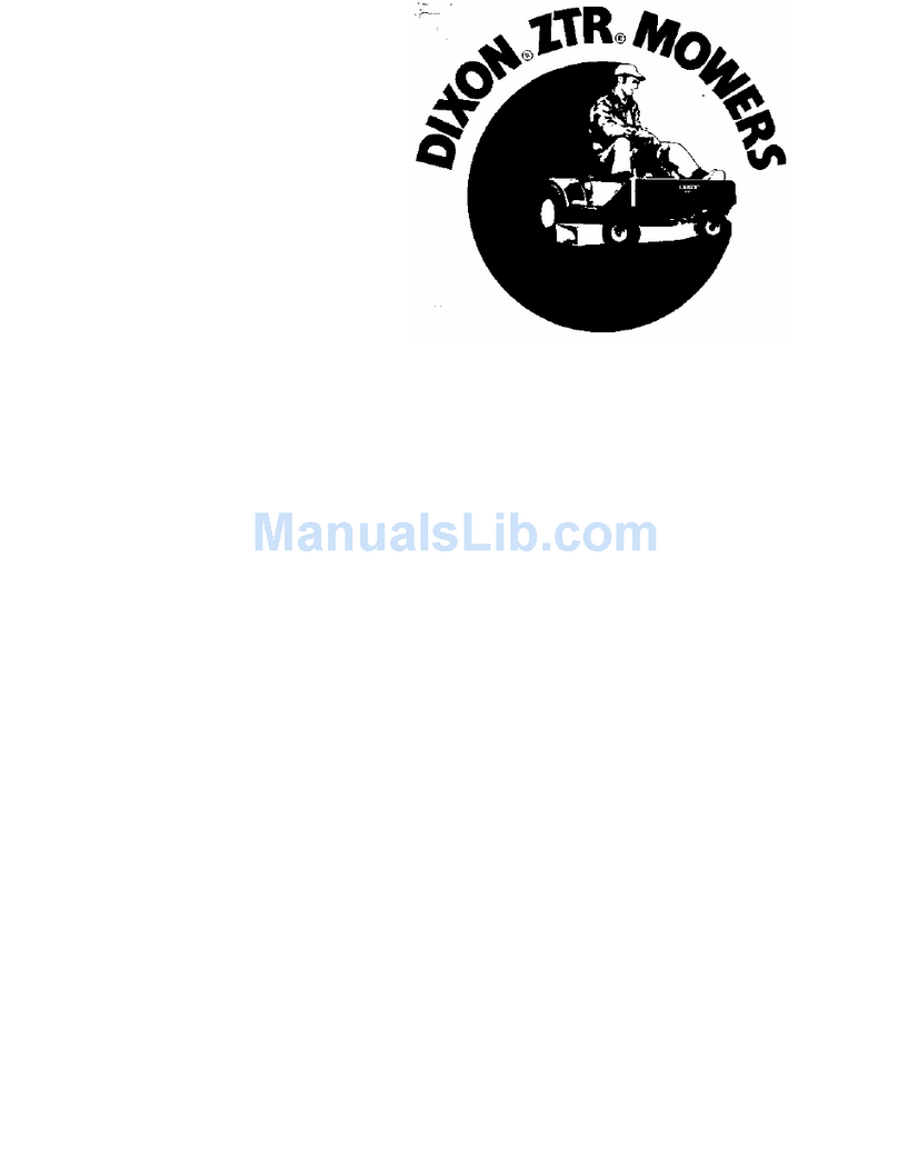Dixon ZTR 301 User manual