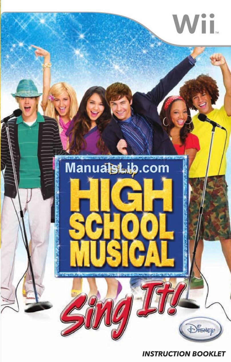 Disney High School Musical: Sing It! Instruction booklet