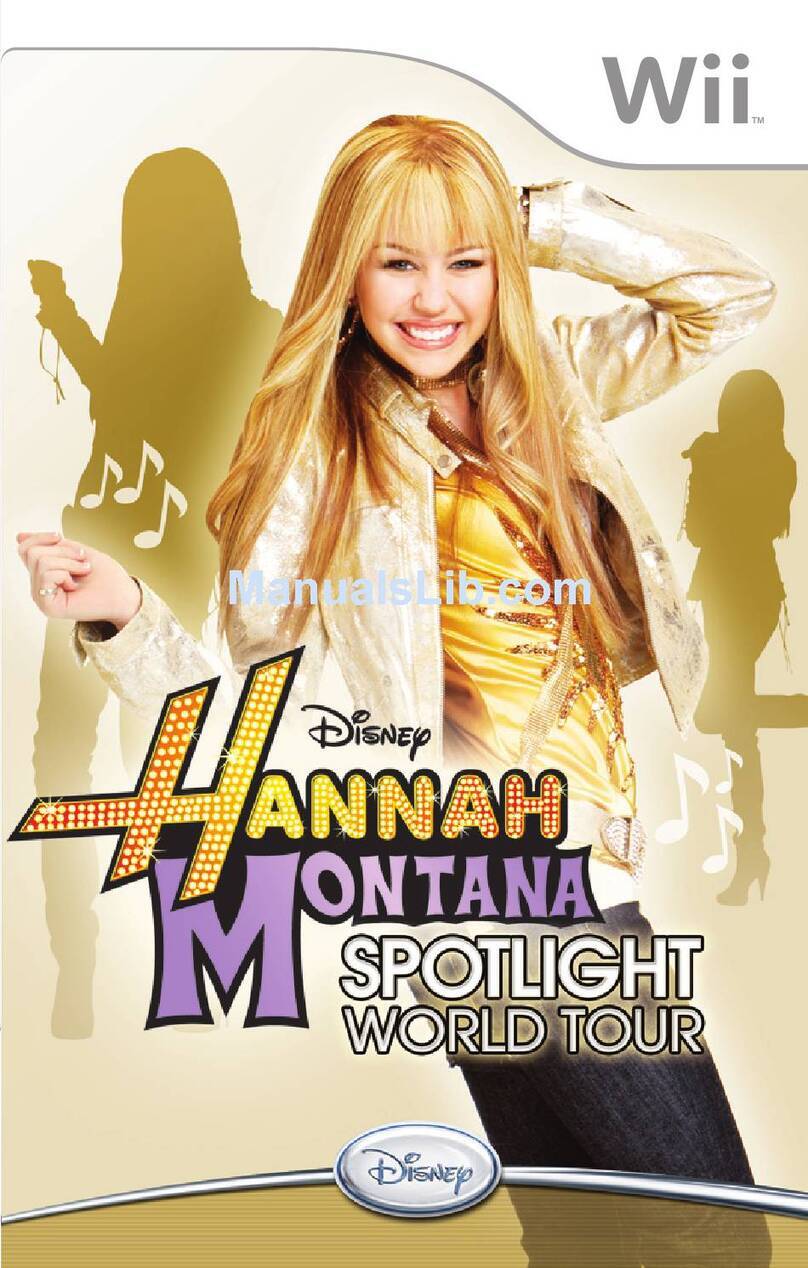 Disney Hannah Montana: Spotlight World Tour Instruction booklet Disney Hannah Montana: Spotlight World Tour Instruction booklet