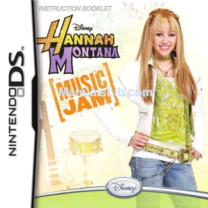 Disney Hannah Montana: Music Jam NTR-YH2E-USA User manual
