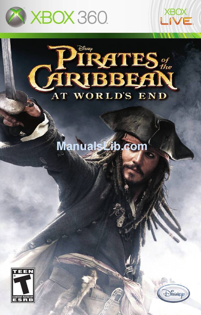 Disney Pirates of the Caribbean: At World's End for Xbox... User manual