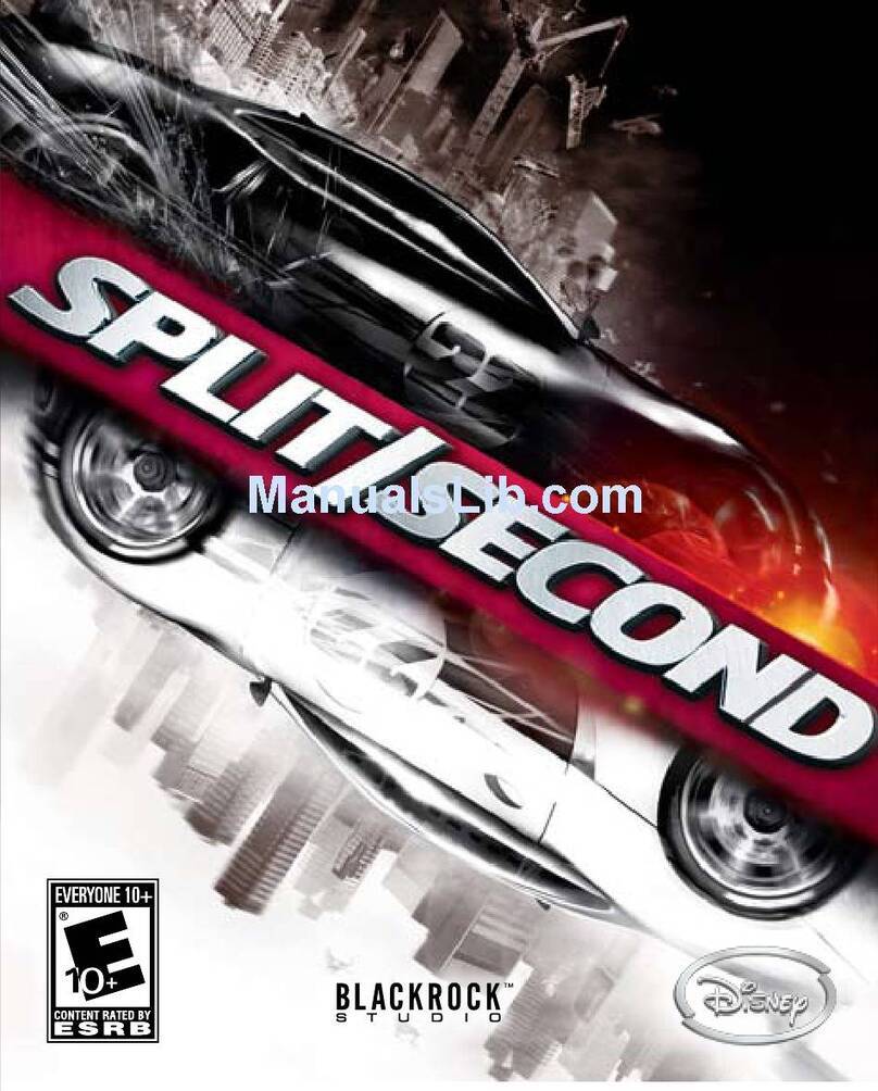 Disney Split/Second for Playstation 3 user manual Disney Split/Second for Playstation 3 user manual