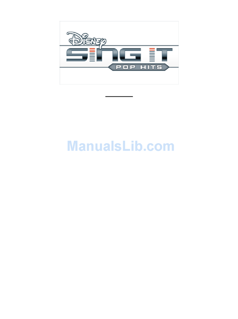 Disney Sing It: Pop Hits for Wii user manual