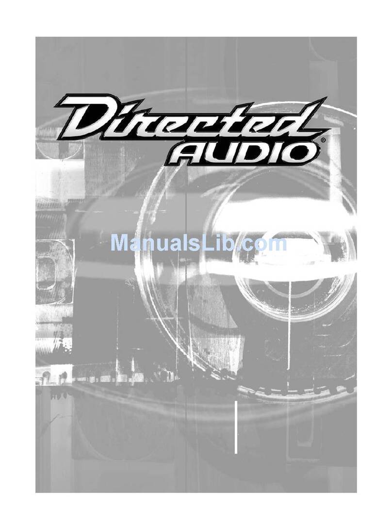 Directed Audio SX525 owner's manual
