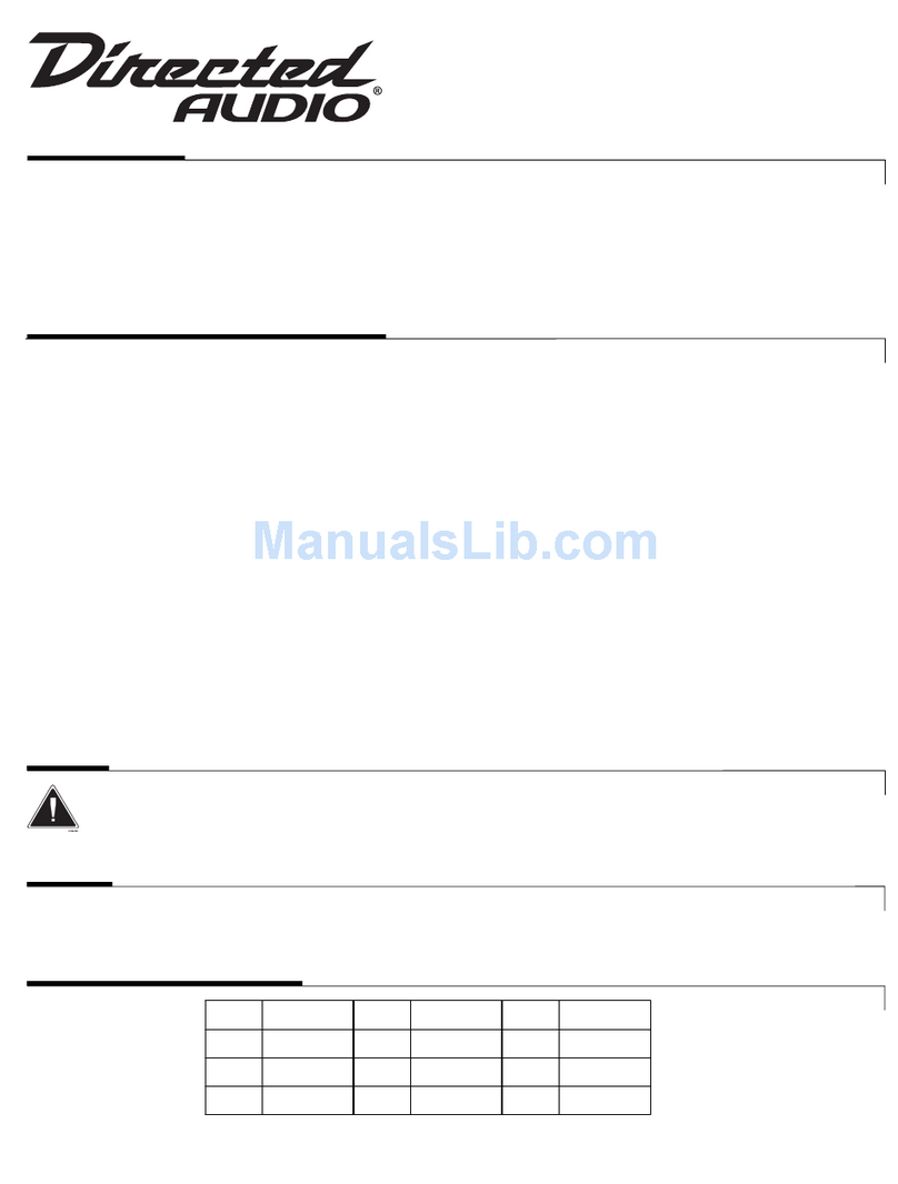 Directed Audio DIRW15BL installation guide