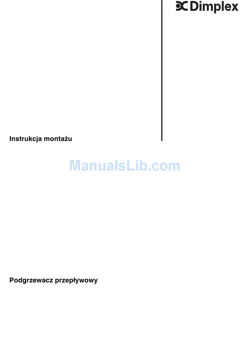 Dimplex DEE 1802 User manual Dimplex DEE 1802 User manual