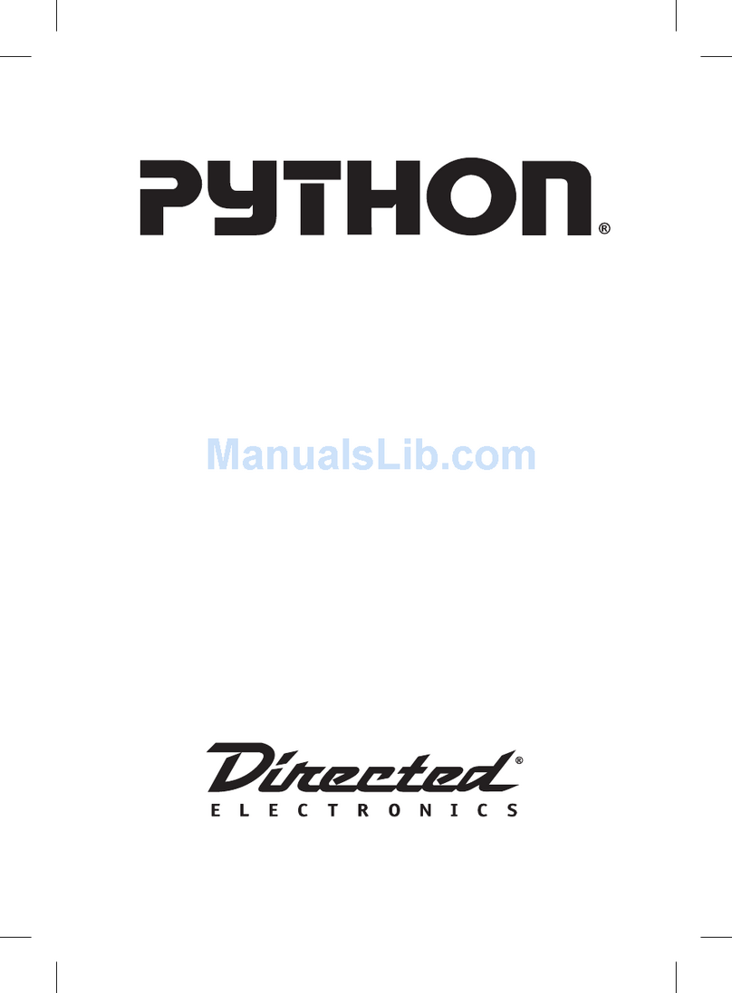 Directed Electronics Python 1601 owner's guide