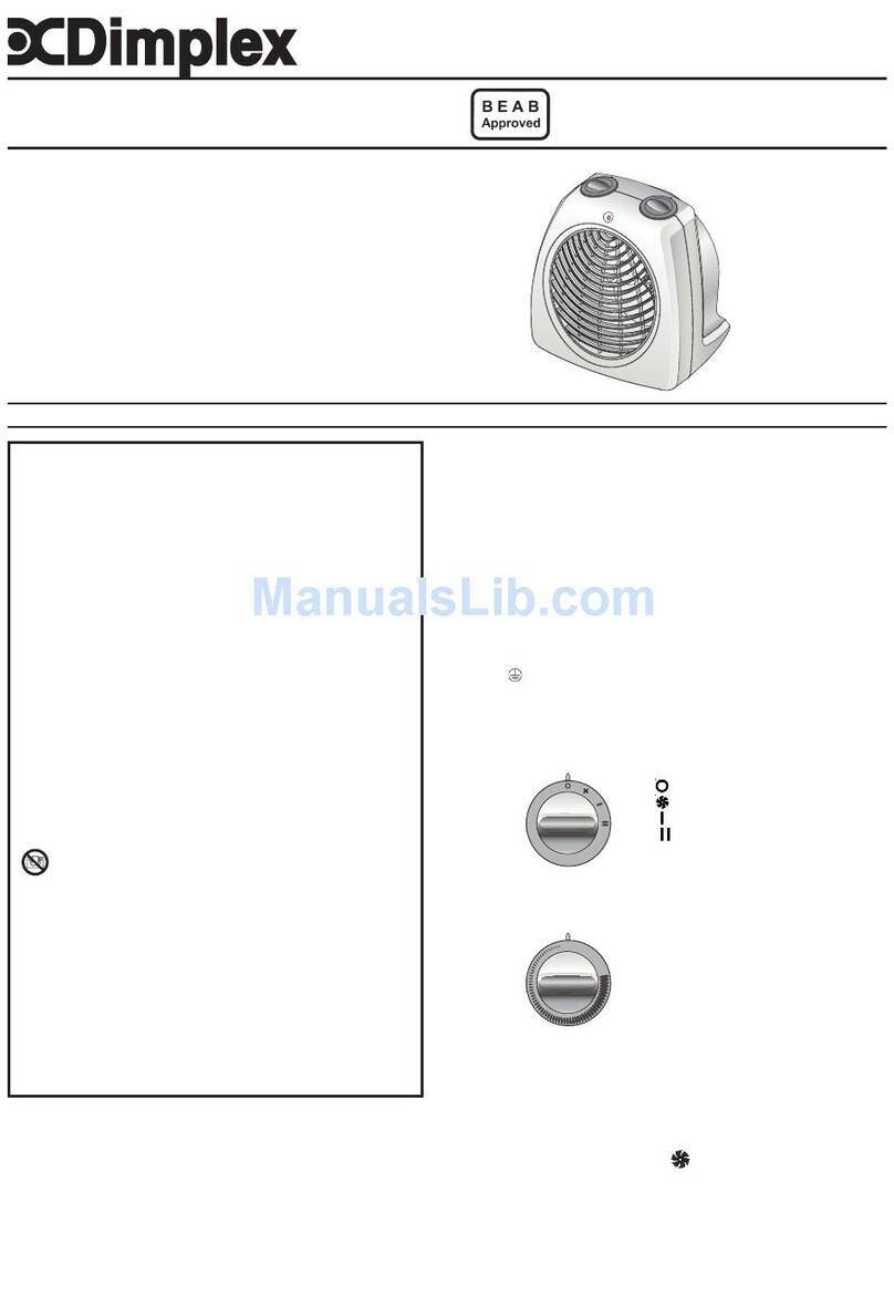 Dimplex DXUF20T Installation and operating instructions