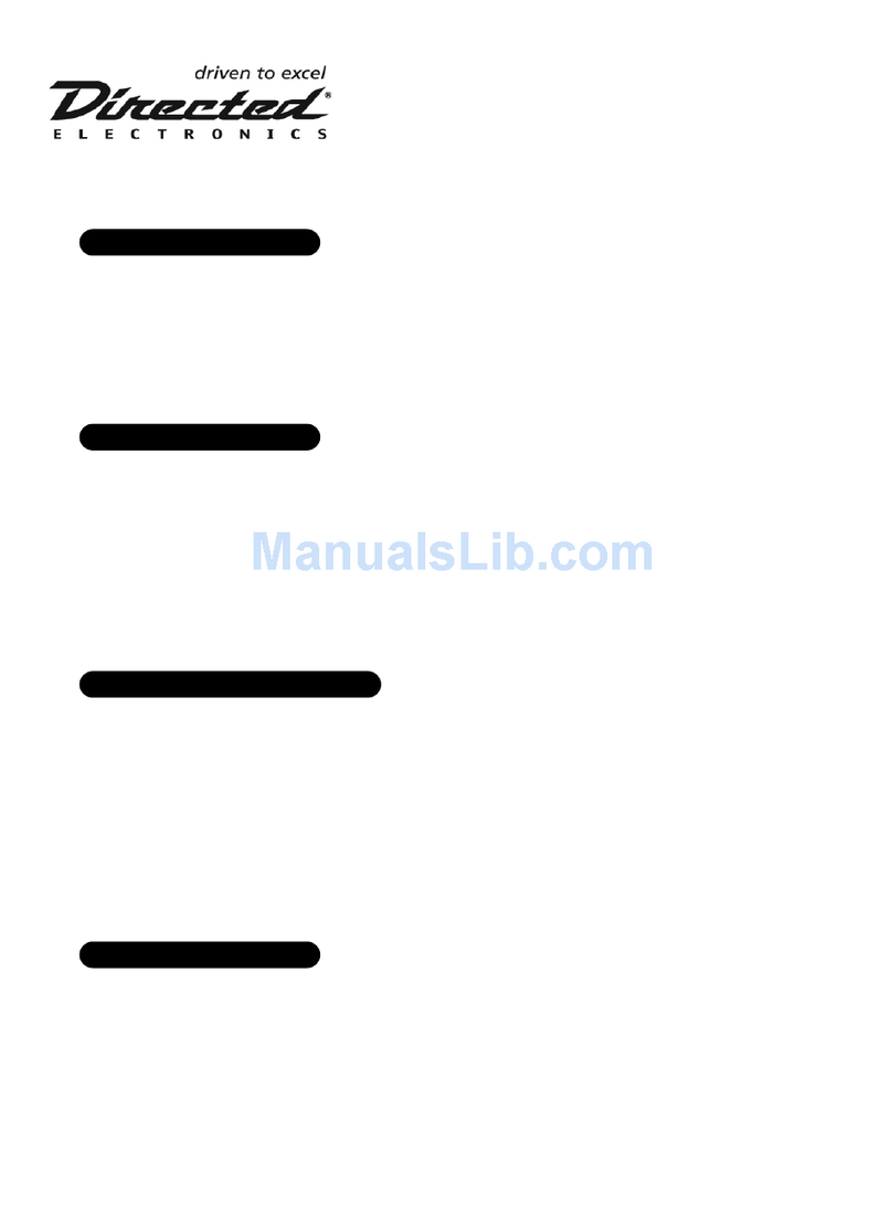 Directed Electronics DesignTech 24161 Programming guide