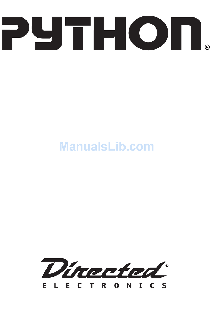 Directed Electronics Python G4203P User manual