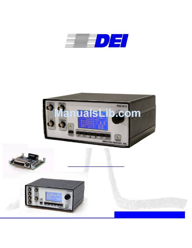 DEI PDG-2515/2520 User manual