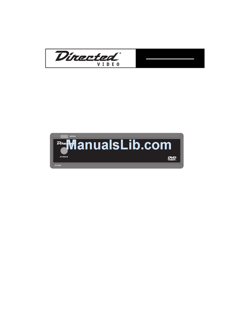 Directed Video DV2600 Owner's installation guide