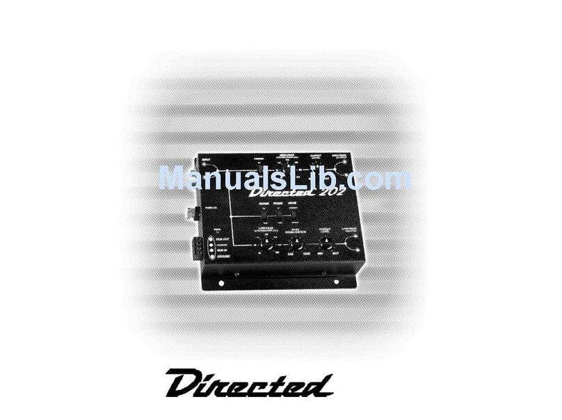Directed Electronics 202 User manual