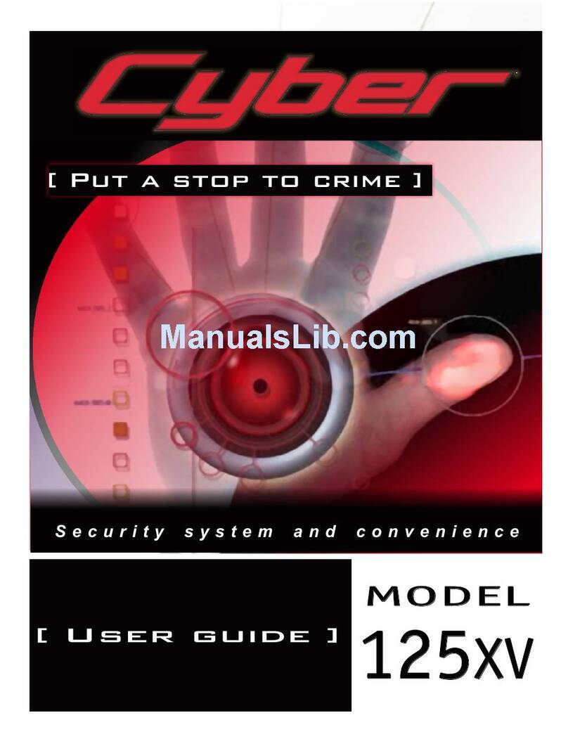 Directed Electronics Security System and Convenience 125xv User manual