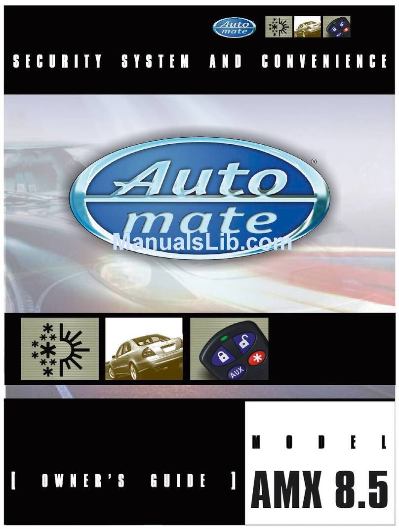 Directed Electronics Auto Mate AMX 8.5 owner's guide