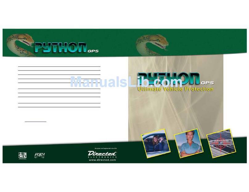 Directed Electronics PYTHON 210P User manual