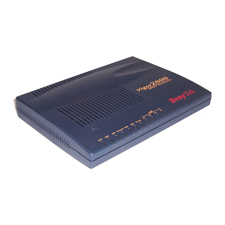 Draytek 2800 Series User manual