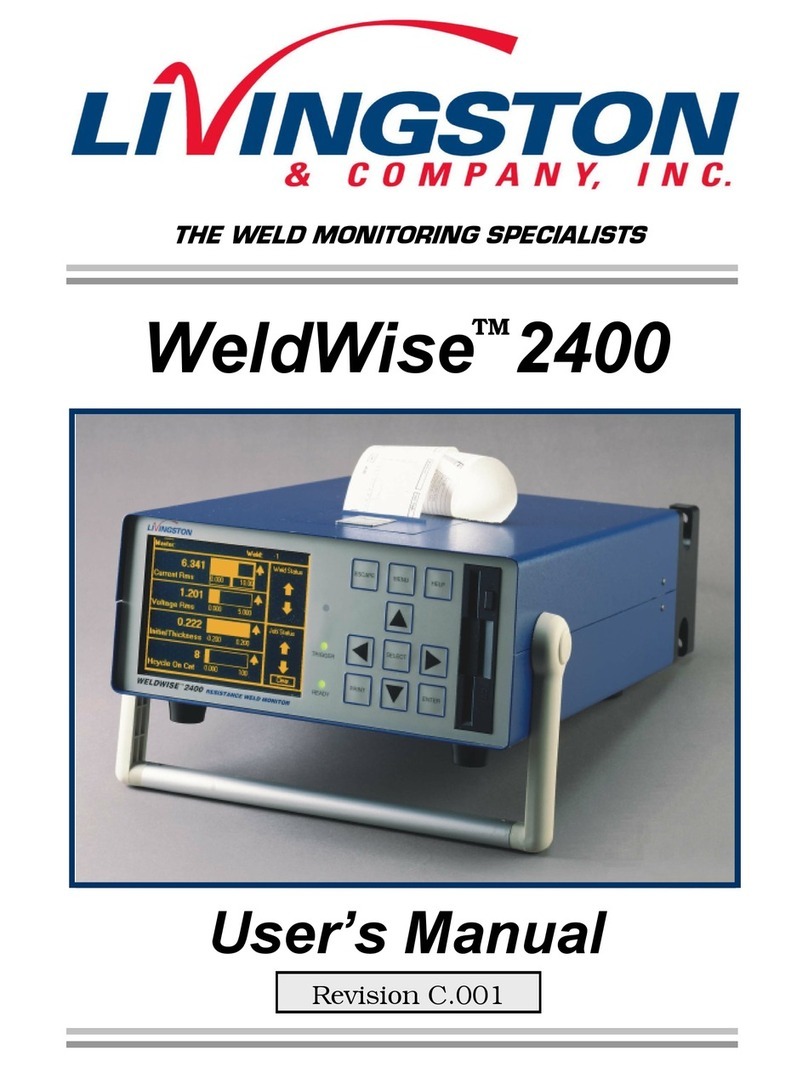 Livingston & Company WELDWISE 2400 user manual