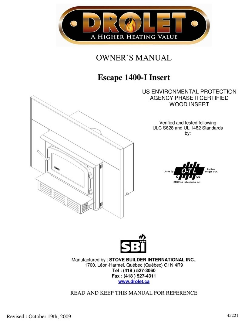 Drolet ESCAPE 45221 User manual Drolet ESCAPE 45221 User manual
