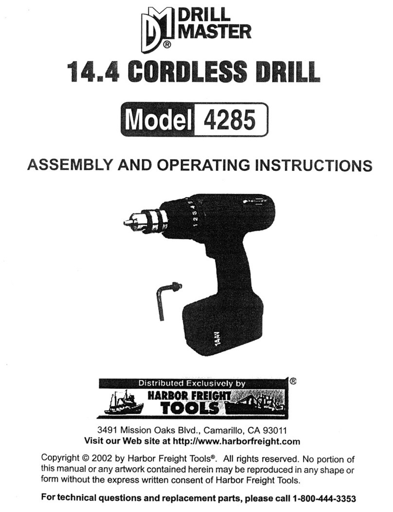 Drill Master 4285 Assembly and operating instructions