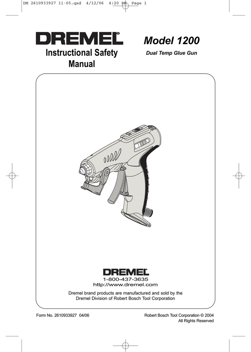 Dremel 1200 Instructional safety manual
