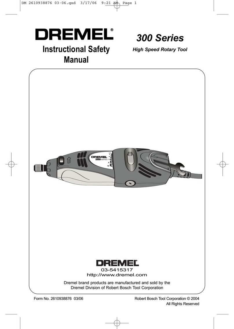 Dremel 03-5415317 Instructional safety manual