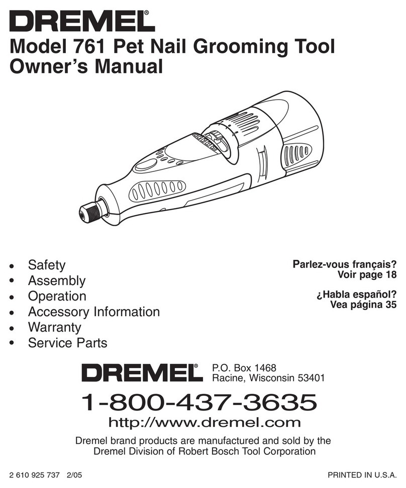 Dremel 761 owner's manual